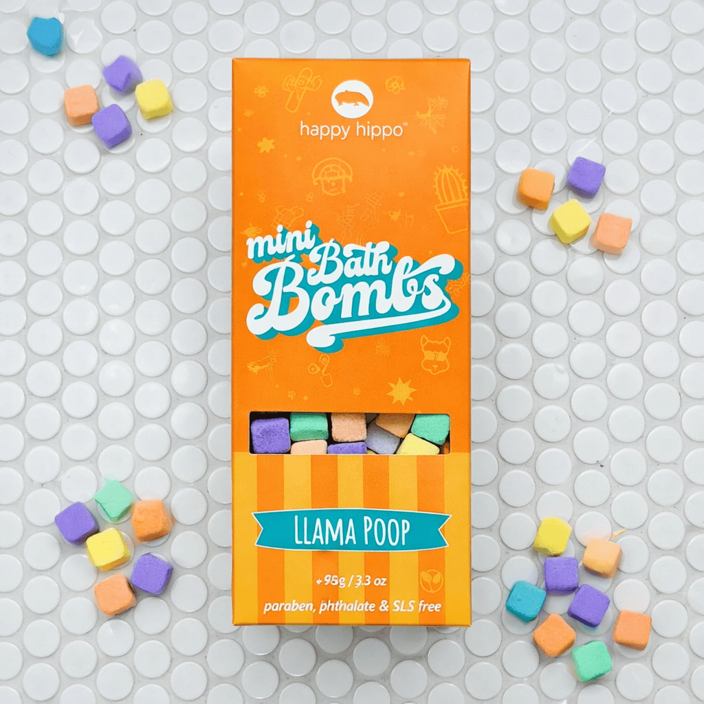 Llama Poop Mini Bubble Bombs- Box Happy Hippo Bath Lil Tulips