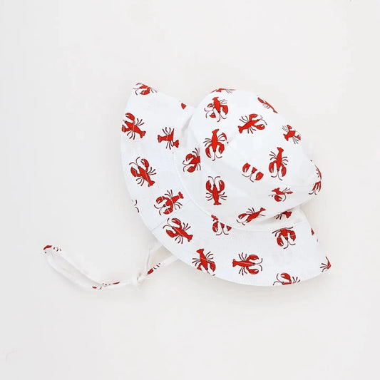 Lobster Bucket Hat Sunhat UPF 50+ Huggalugs Baby & Toddler Clothing Lil Tulips