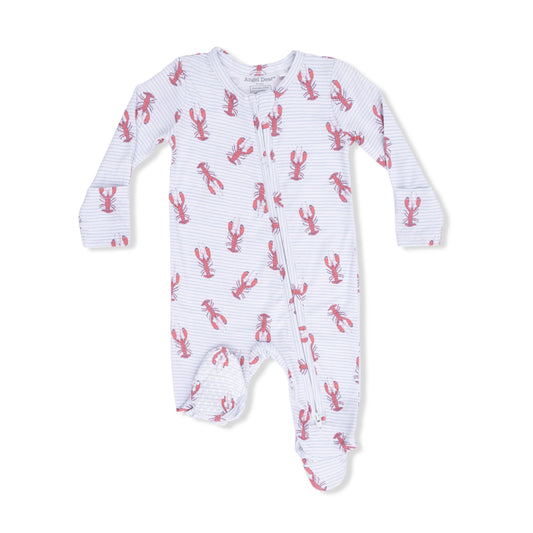 Lobsters - 2 Way Zipper Footie Angel Dear Lil Tulips