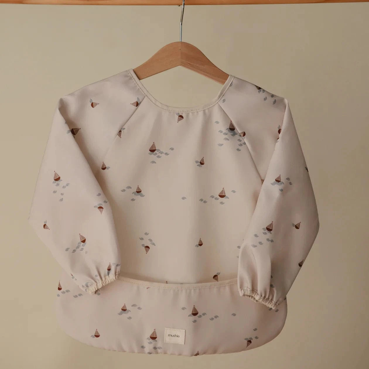 Long Sleeve Bib - Boats Mushie Lil Tulips
