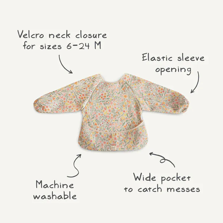 Long Sleeve Bib - Cherries Mushie Lil Tulips