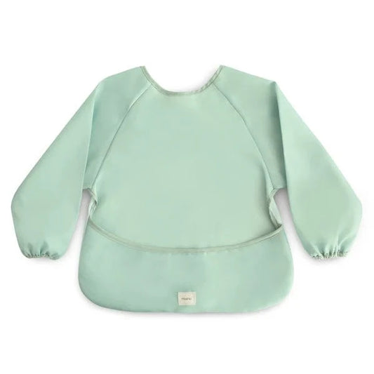 Long Sleeve Bib - Roman Green Mushie Lil Tulips