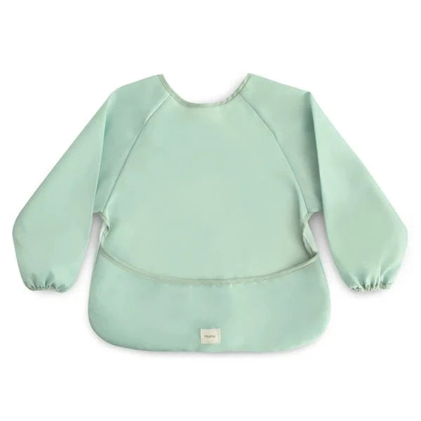 Long Sleeve Bib - Roman Green Mushie Lil Tulips