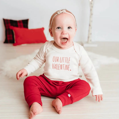Long Sleeve Graphic Bodysuit | Little Valentine Finn + Emma Final Sale Lil Tulips
