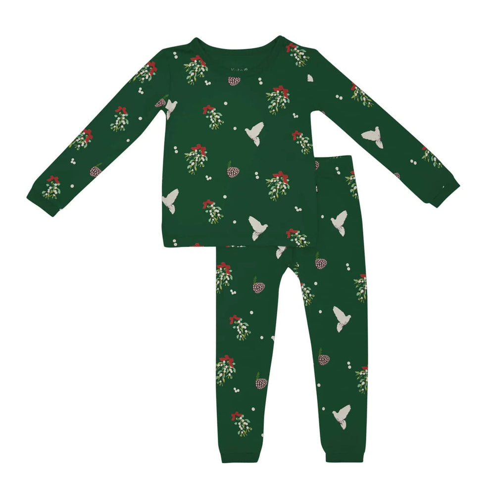 Long Sleeve Pajamas in Mistletoe Kyte Baby Baby & Toddler Lil Tulips