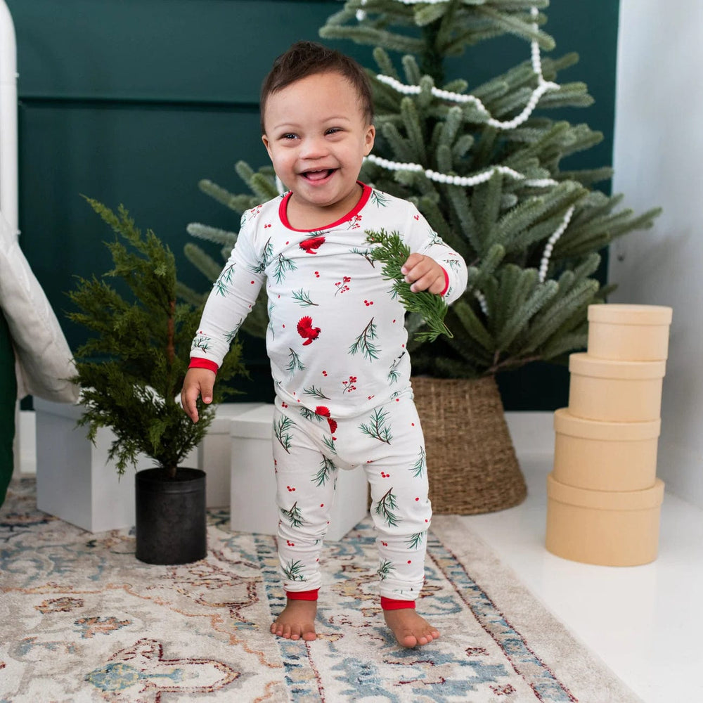 Long Sleeve Pajamas in Winterberry Kyte Baby Baby & Toddler Lil Tulips