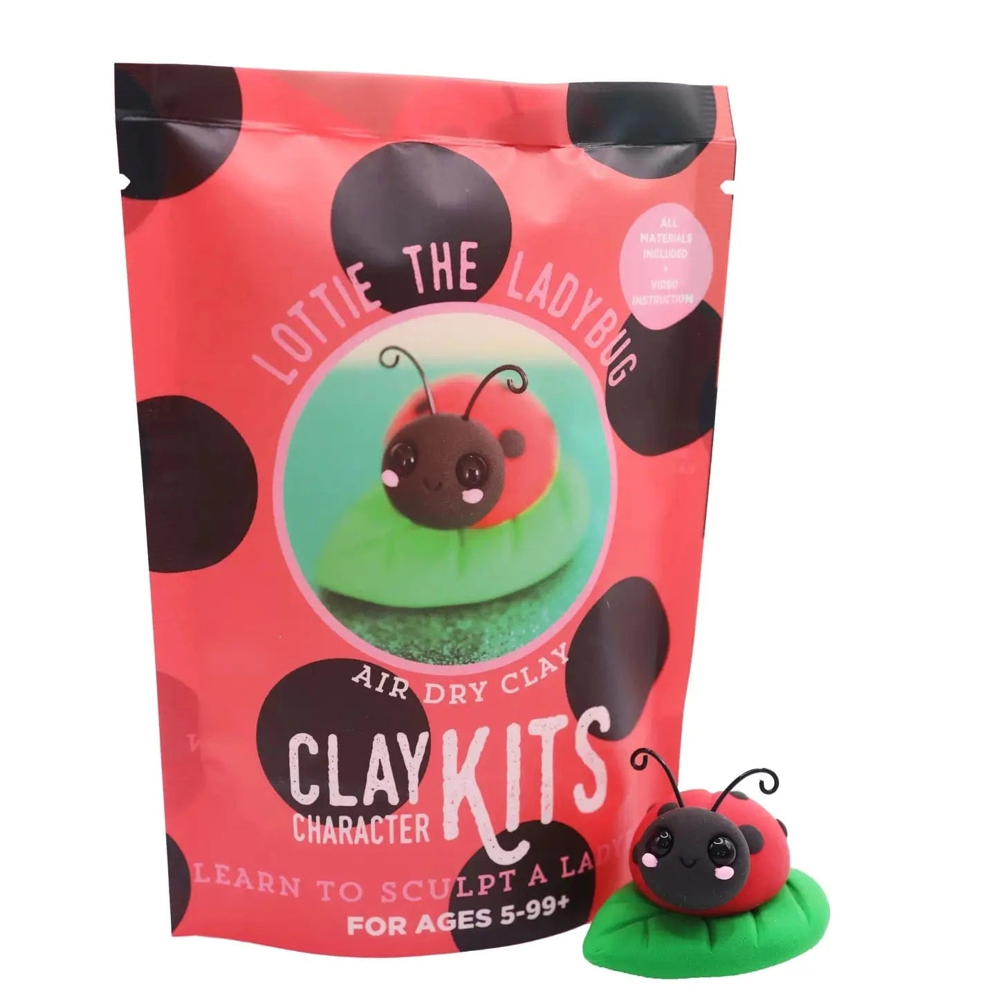 Lottie the Ladybug Diy Air Dry Clay Kit The Make Station Lil Tulips