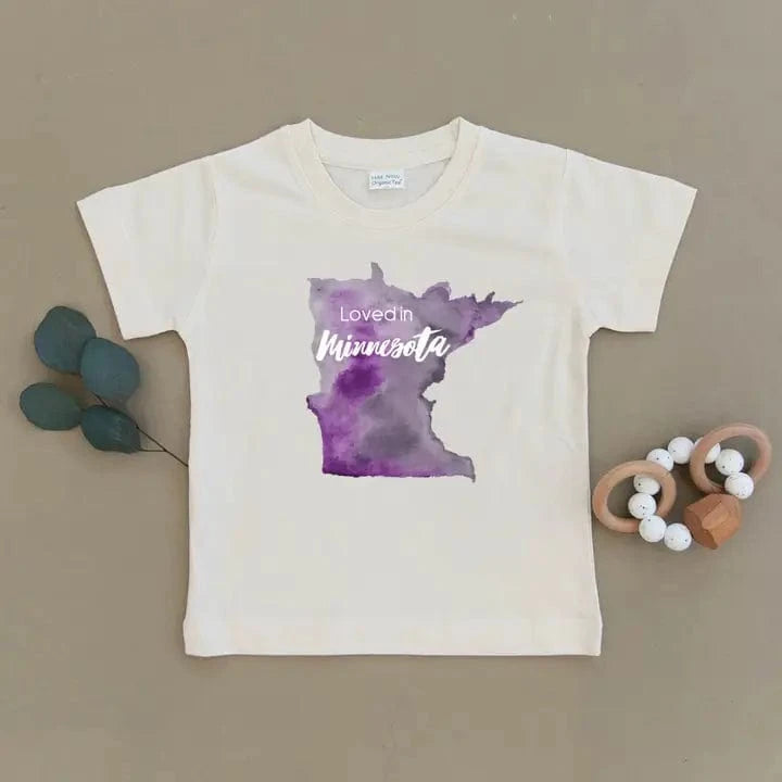 Loved in Minnesota Organic Toddler Tee Urban Baby Co. Baby & Toddler Clothing Lil Tulips