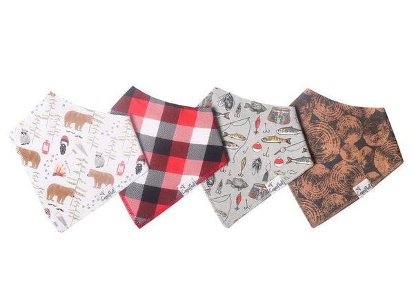 Lumberjack Bandana Bibs Copper Pearl Lil Tulips