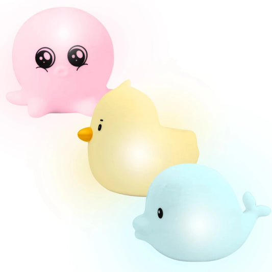 Lumisplash Glowing Bath Toys Lumieworld Lil Tulips