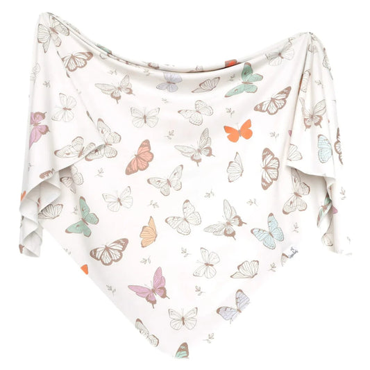 Luna Knit Swaddle Blanket Copper Pearl Lil Tulips