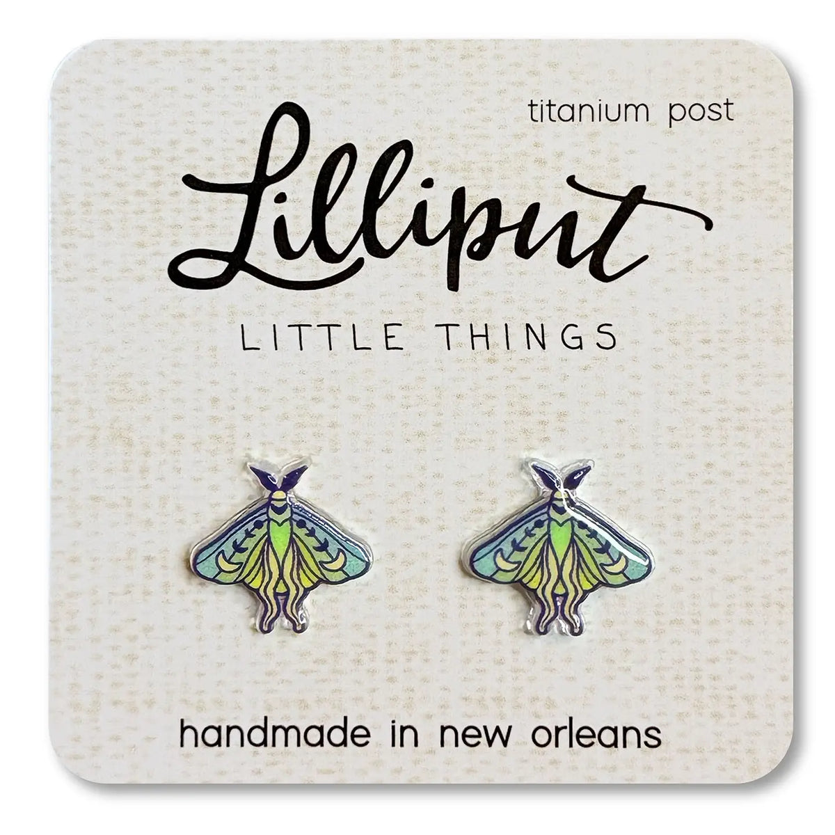 Luna Moth Earrings Lilliput Little Things Lil Tulips