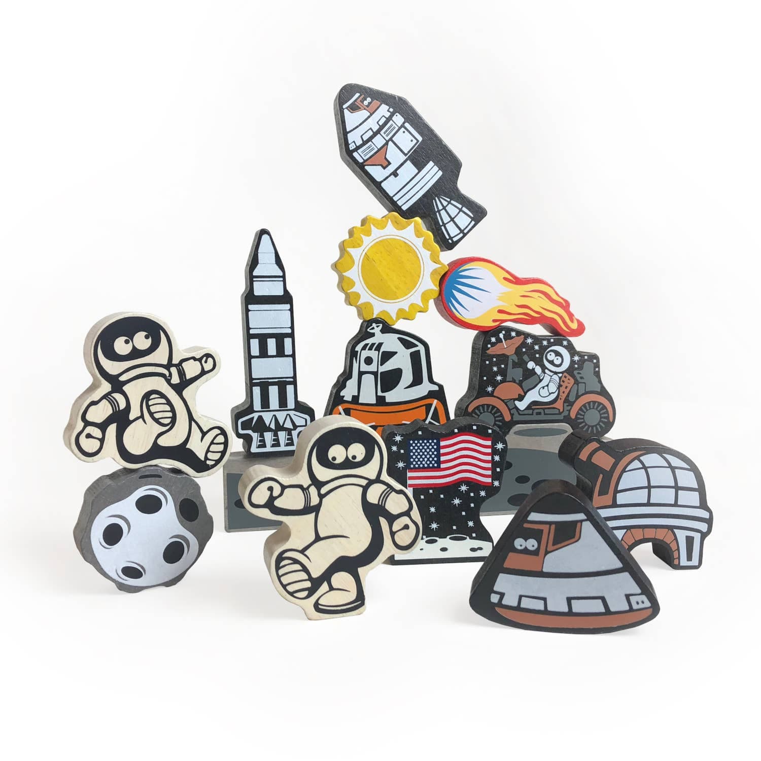Lunar Lander Balance Game & Playset BeginAgain Toys Lil Tulips