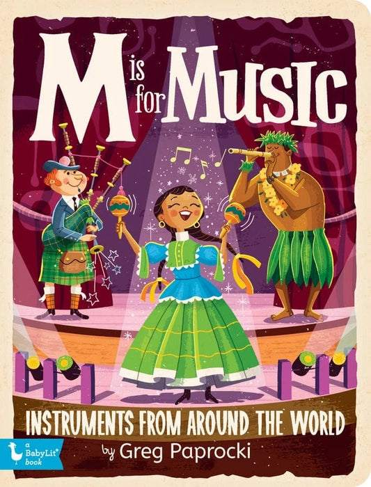 M Is For Music: Alphabet Board Book Babylit Lil Tulips