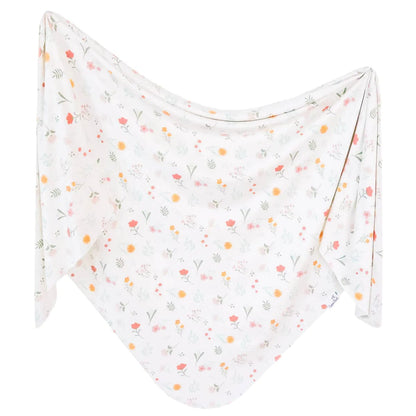 Mabel Knit Swaddle Blanket Copper Pearl Lil Tulips