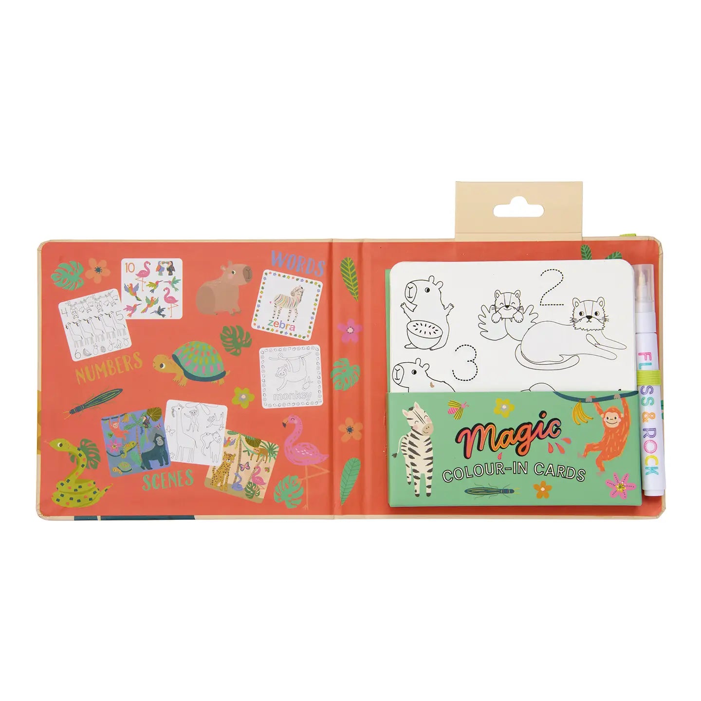 Magic Color-In Cards - Jungle Floss and Rock Lil Tulips