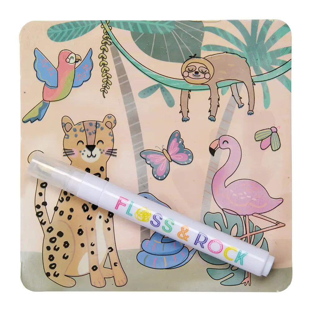 Magic Color-In Cards - Jungle Floss and Rock Lil Tulips