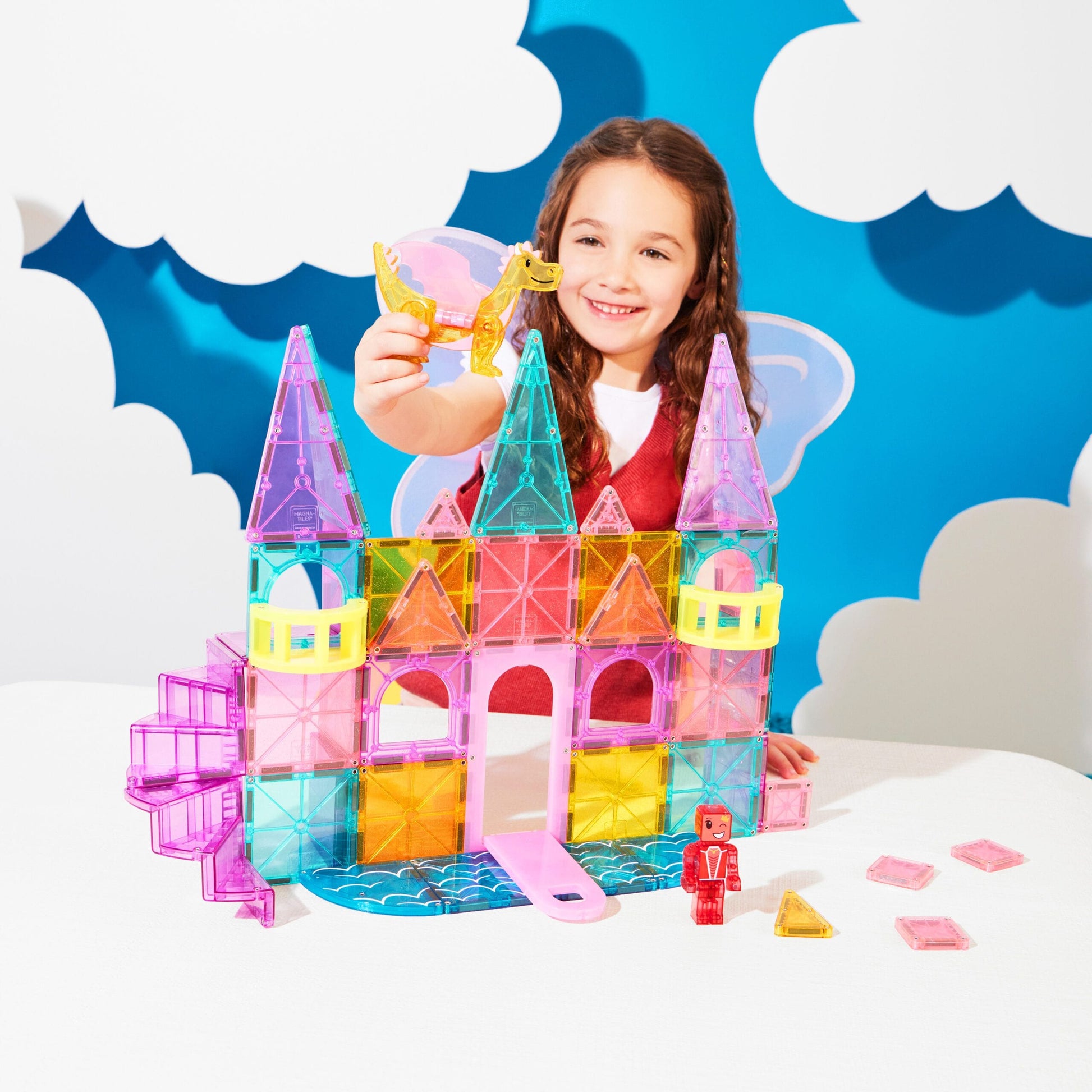 Magna-Tiles® Castle DLX 48-Piece Set Magna-Tiles Lil Tulips