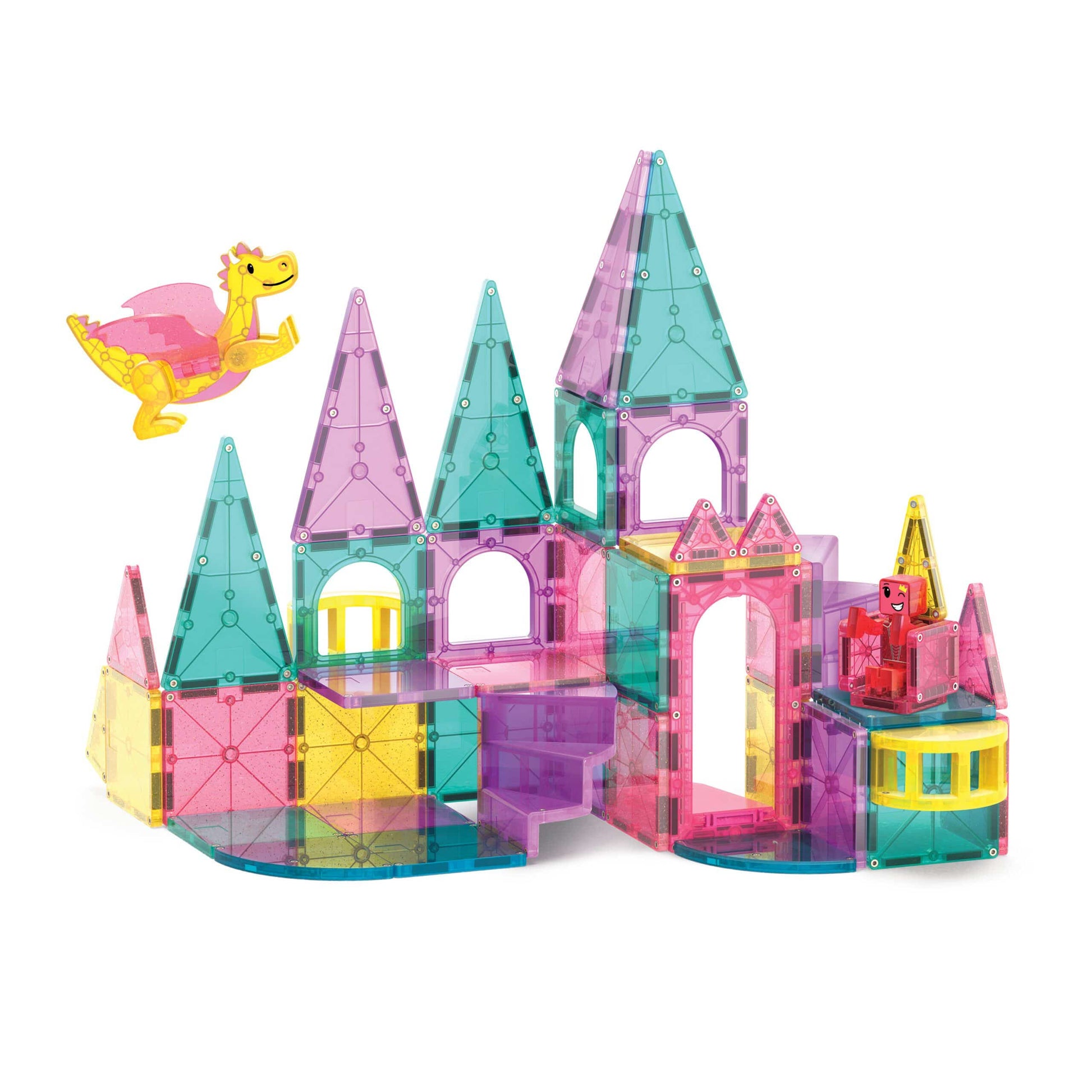 Magna-Tiles® Castle DLX 48-Piece Set Magna-Tiles Lil Tulips