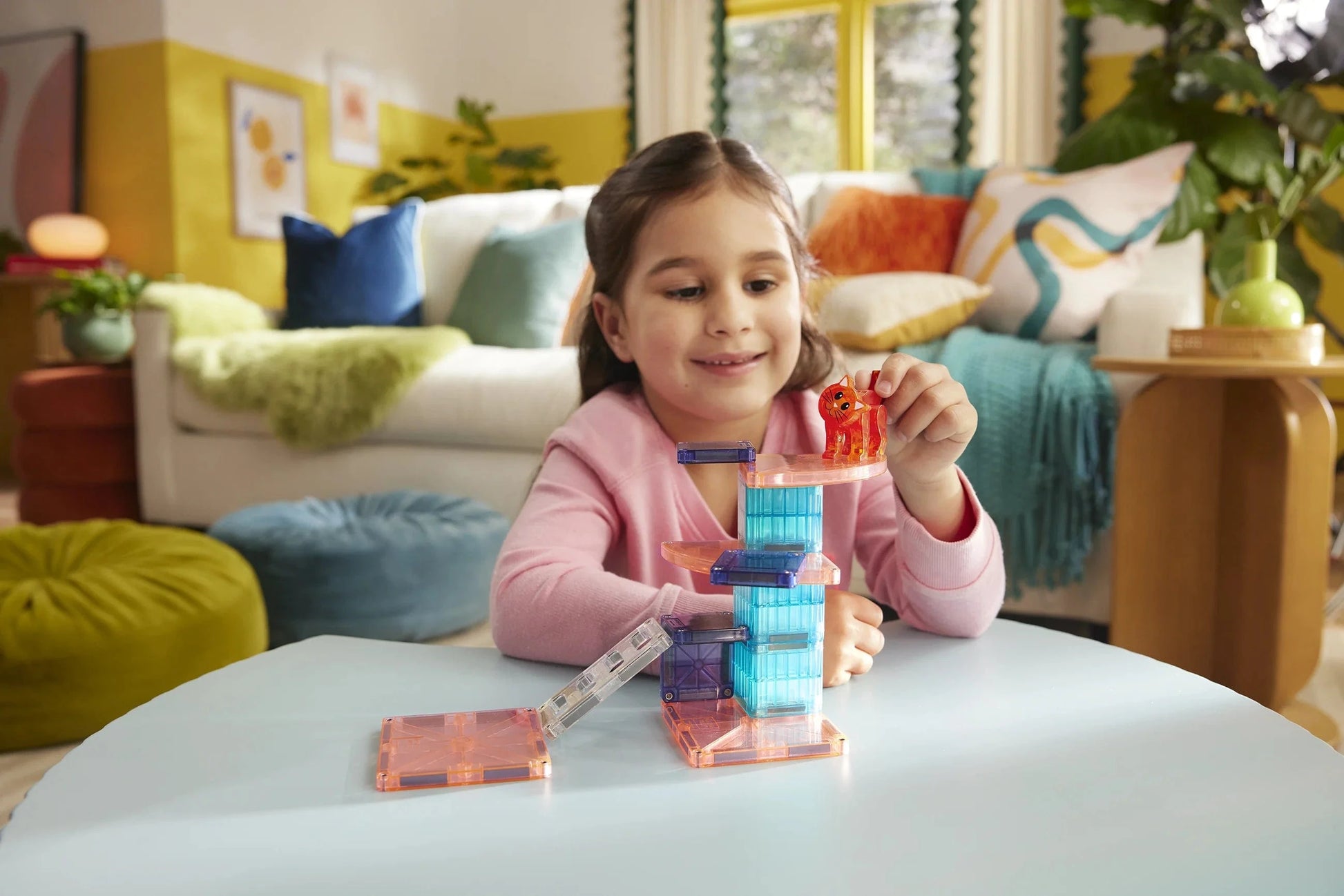MAGNA-TILES® Cat Tree™   13 Piece Set Magna-Tiles Lil Tulips