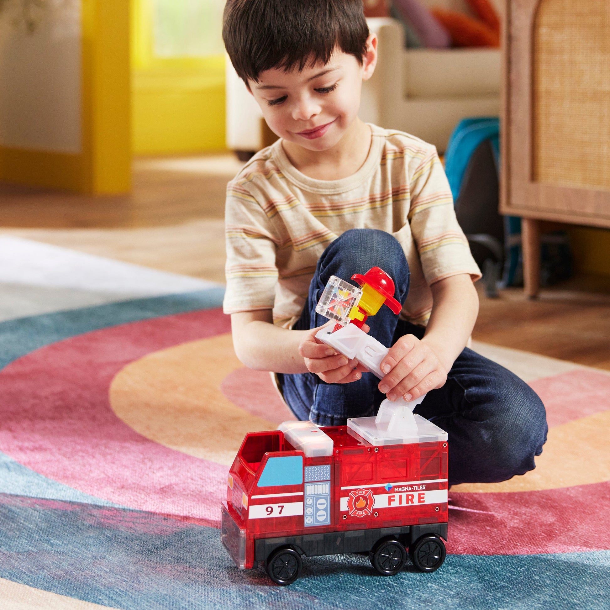 MAGNA-TILES® Fire Station Magna-Tiles Lil Tulips
