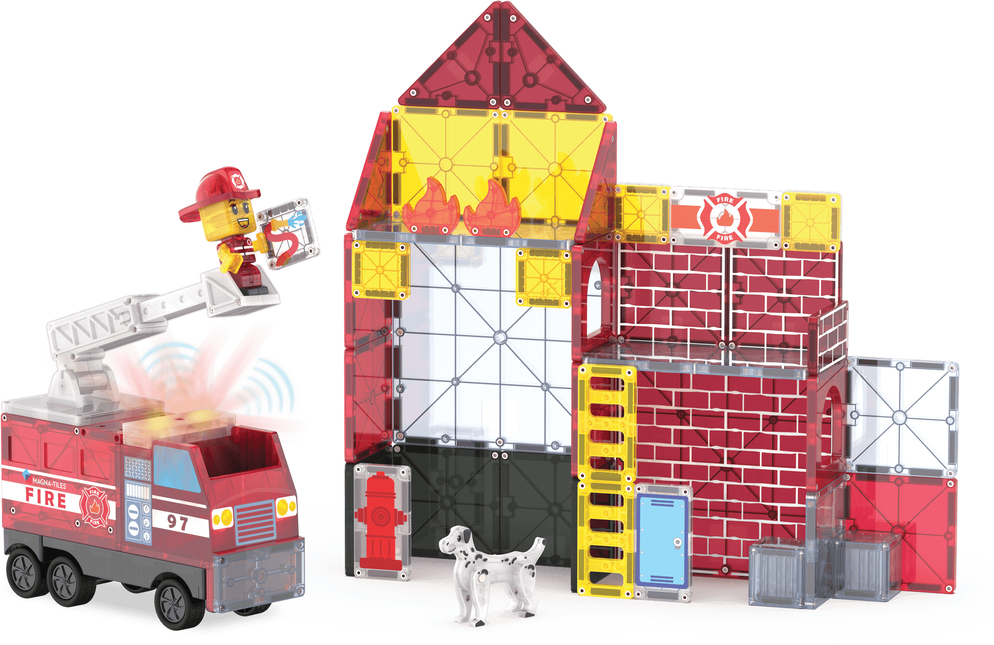 MAGNA-TILES® Fire Station Magna-Tiles Lil Tulips