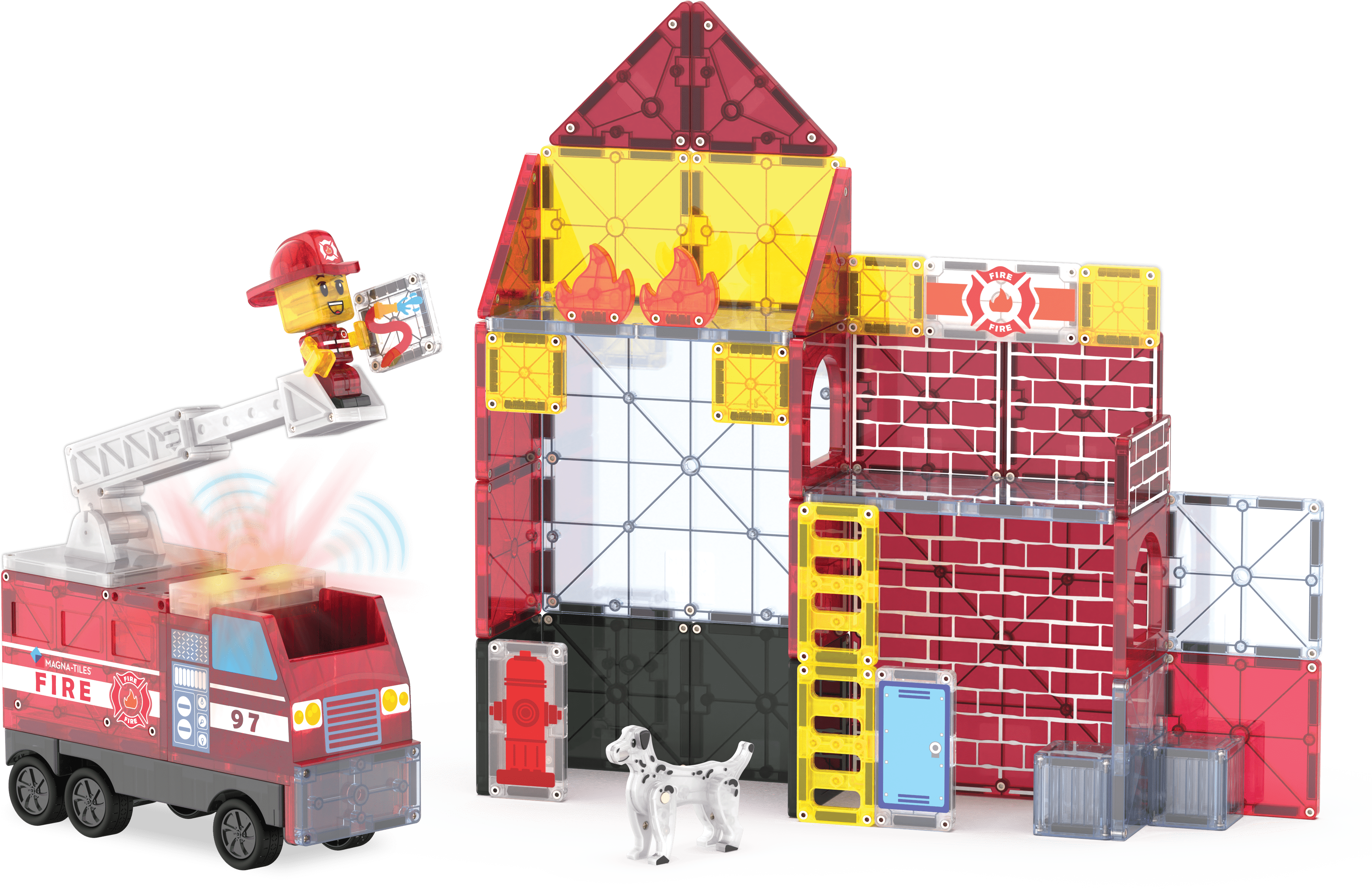 MAGNA-TILES® Fire Station Magna-Tiles Lil Tulips