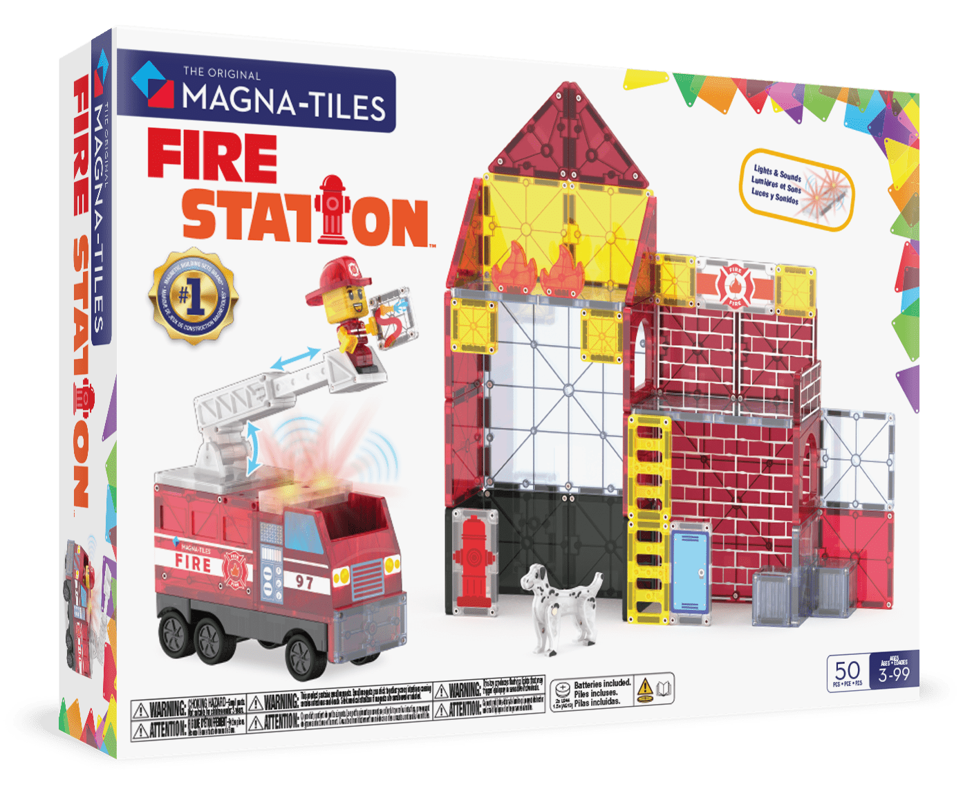 MAGNA-TILES® Fire Station Magna-Tiles Lil Tulips