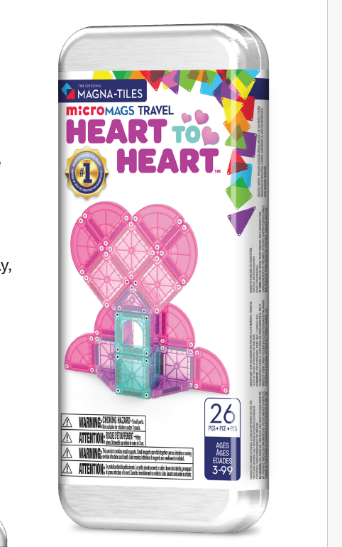 MAGNA-TILES® MicroMAGS Heart to Heart Travel Magna-Tiles Lil Tulips