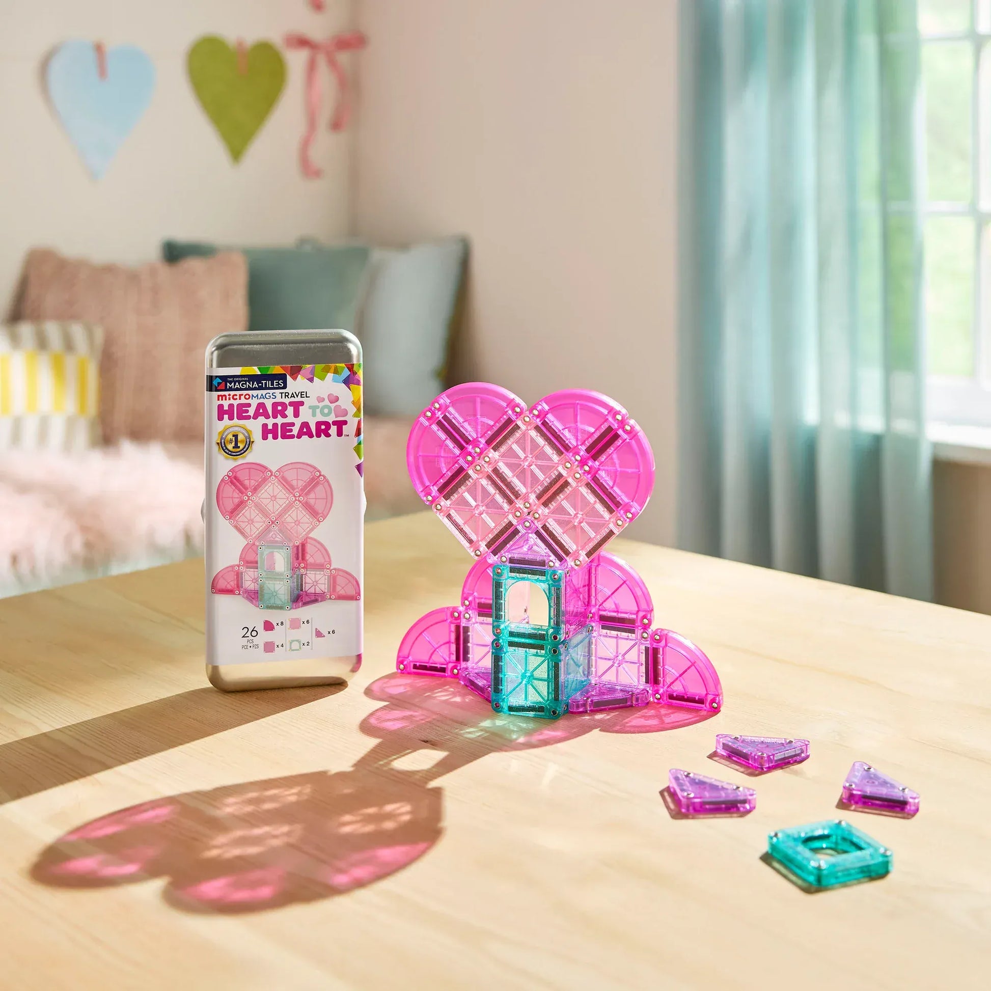 MAGNA-TILES® MicroMAGS Heart to Heart Travel Magna-Tiles Lil Tulips