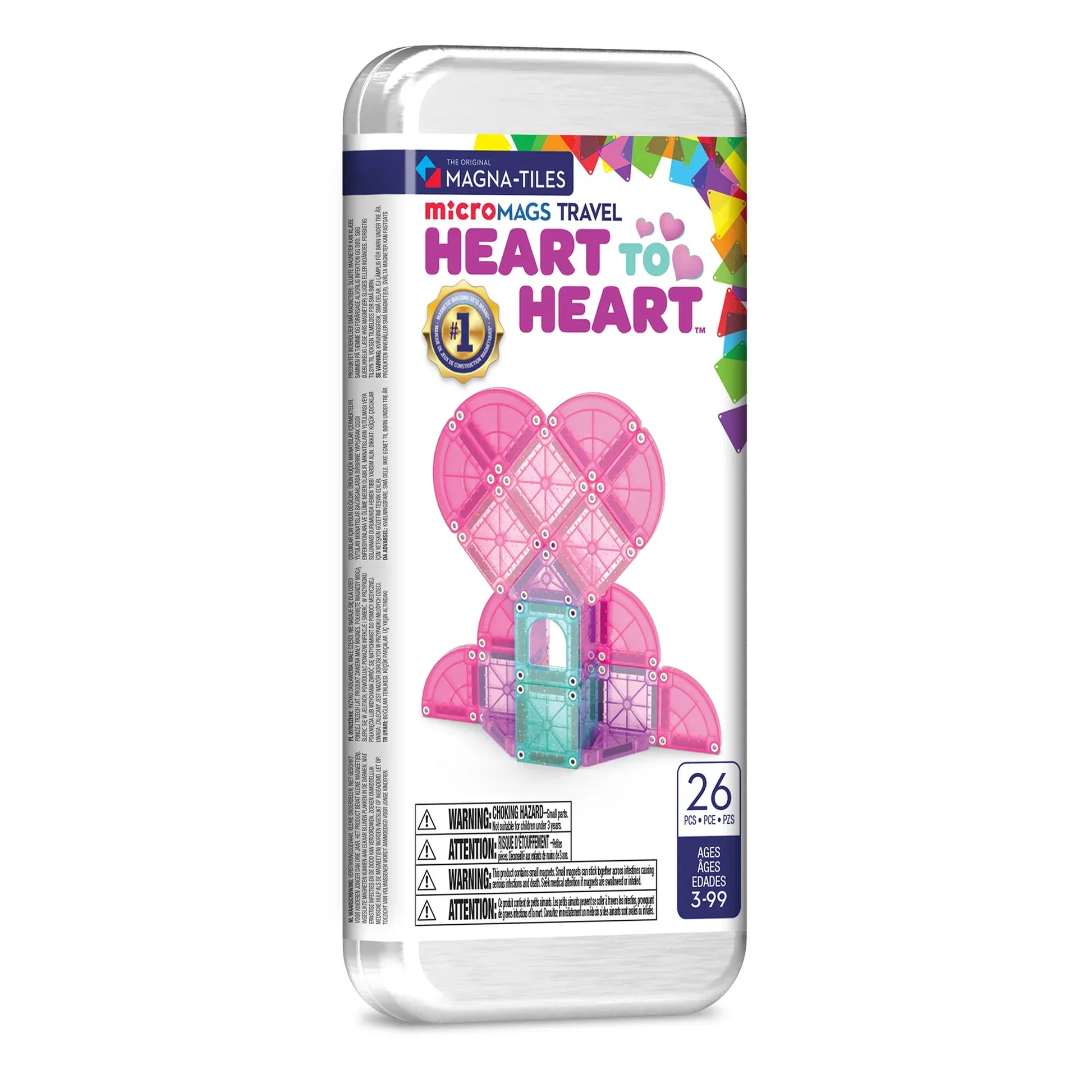 MAGNA-TILES® MicroMAGS Heart to Heart Travel Magna-Tiles Lil Tulips