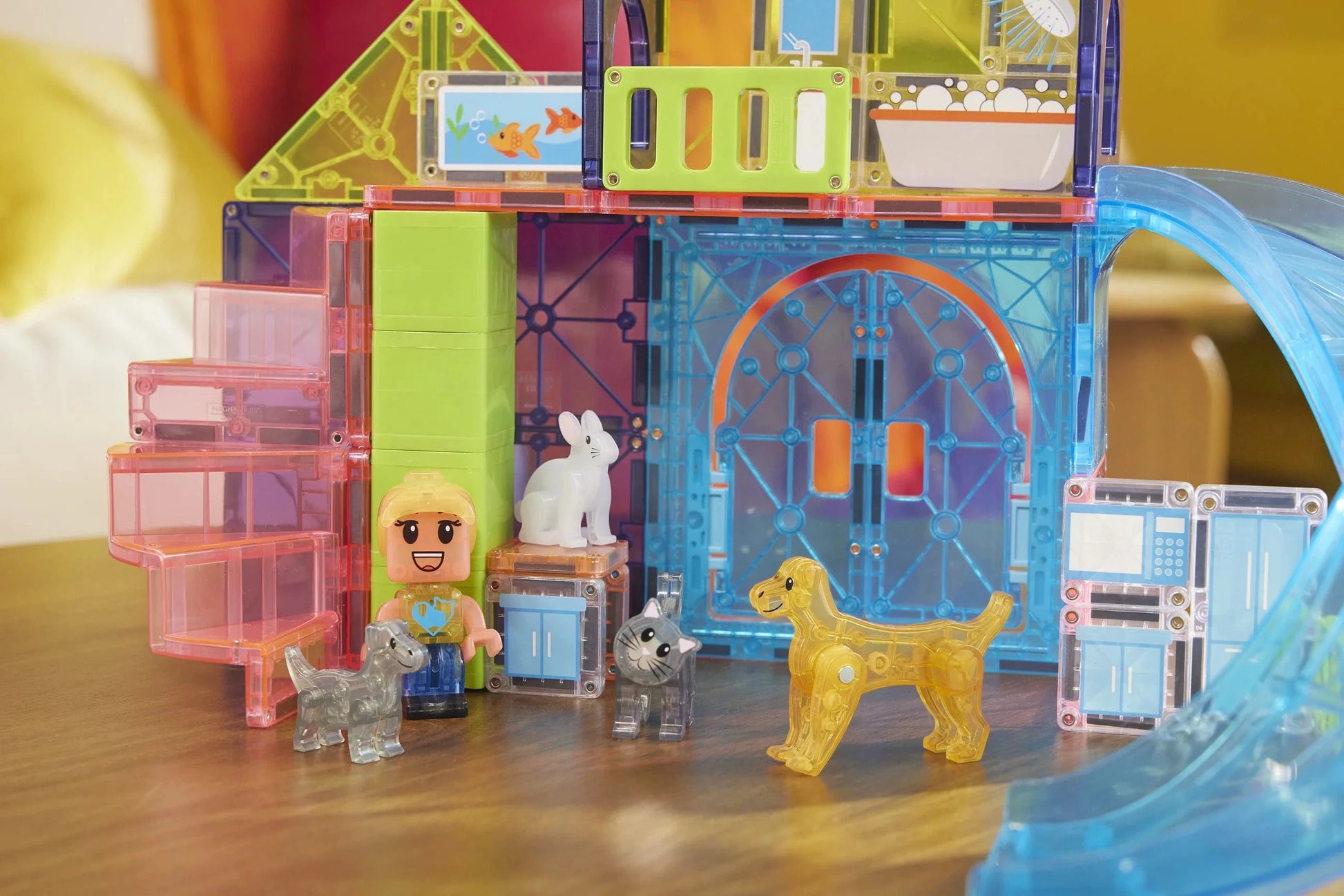 MAGNA-TILES® Pet Playhouse™ 50  Piece Set Magna-Tiles Lil Tulips