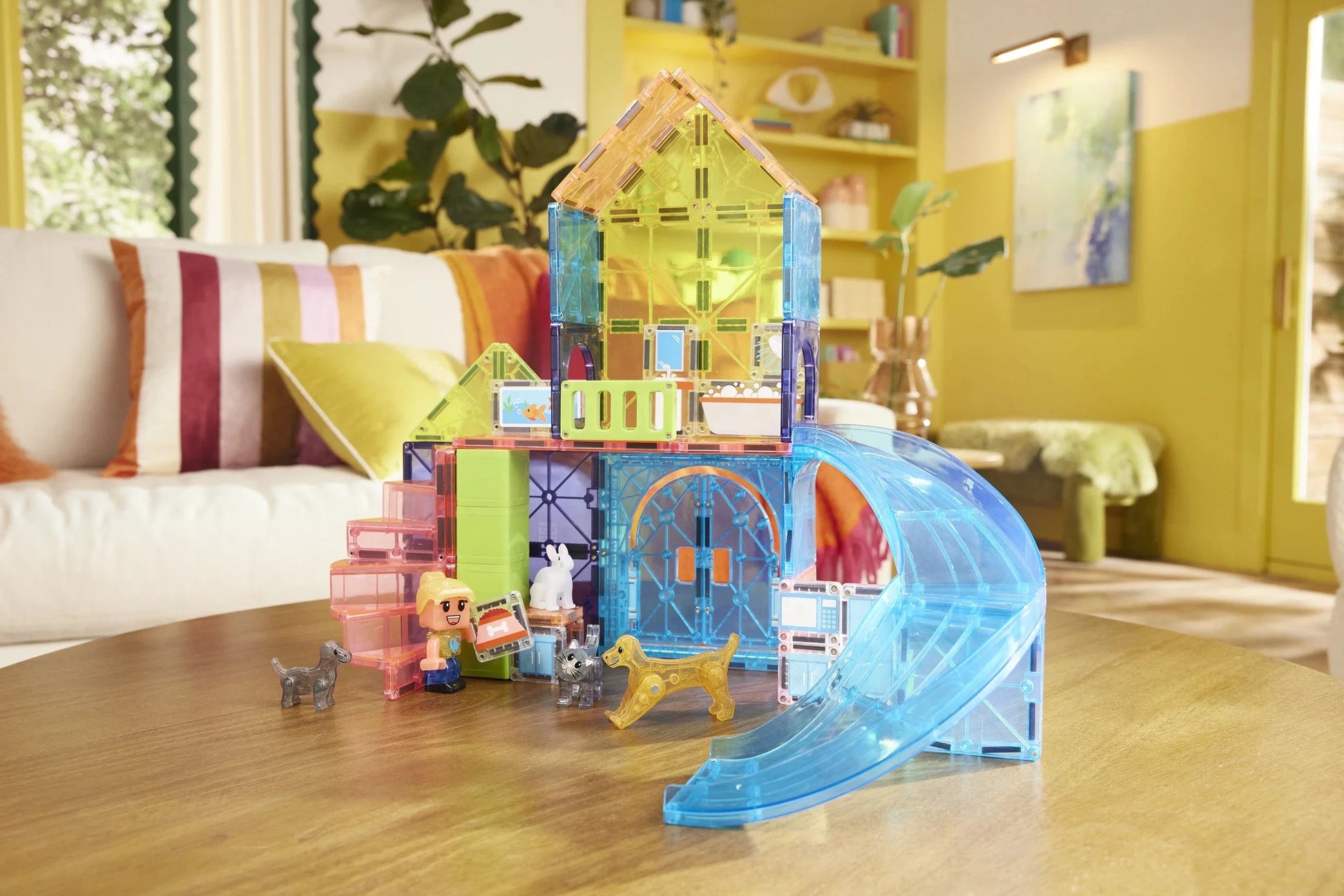 MAGNA-TILES® Pet Playhouse™ 50  Piece Set Magna-Tiles Lil Tulips