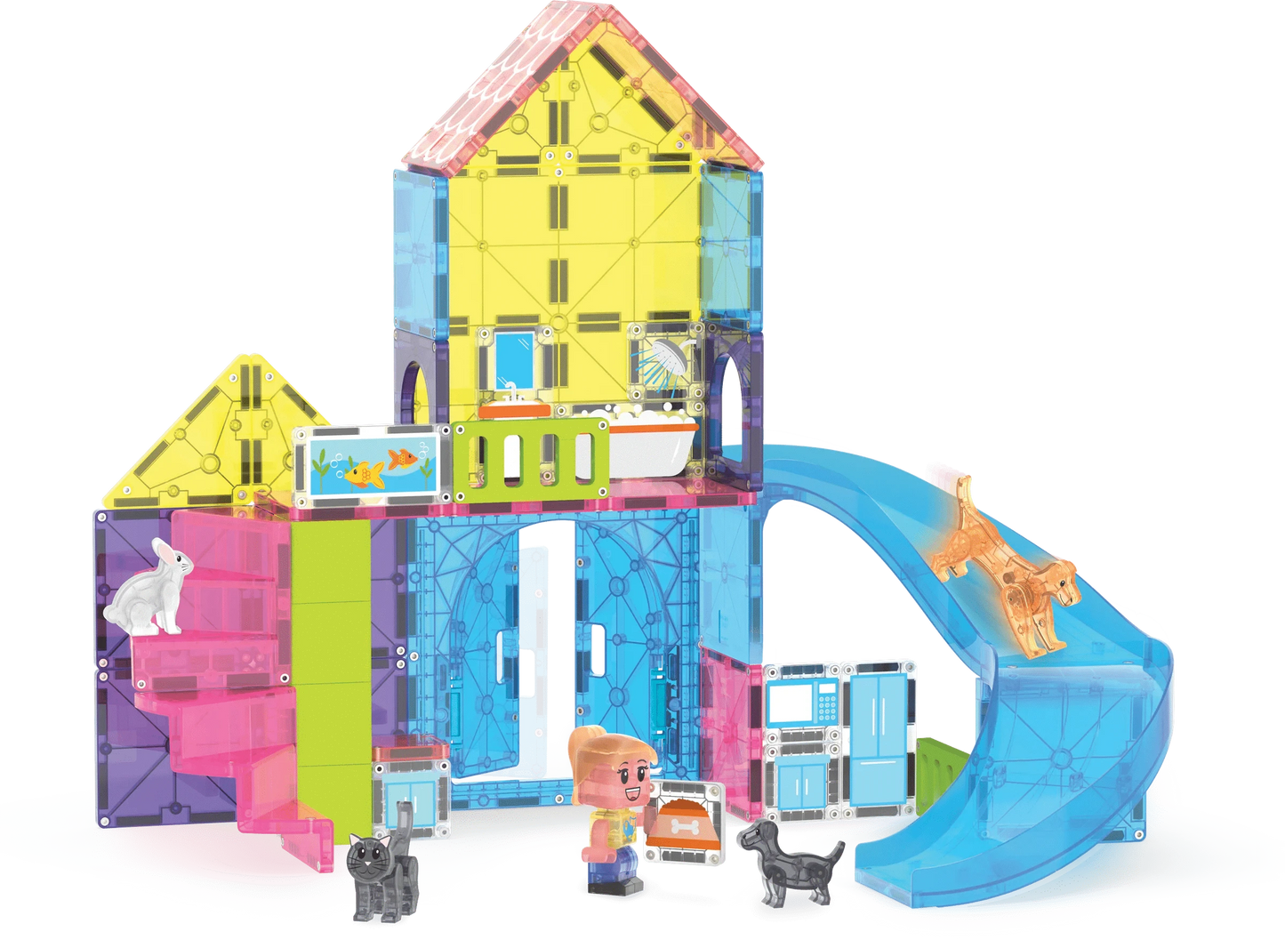 MAGNA-TILES® Pet Playhouse™ 50  Piece Set Magna-Tiles Lil Tulips