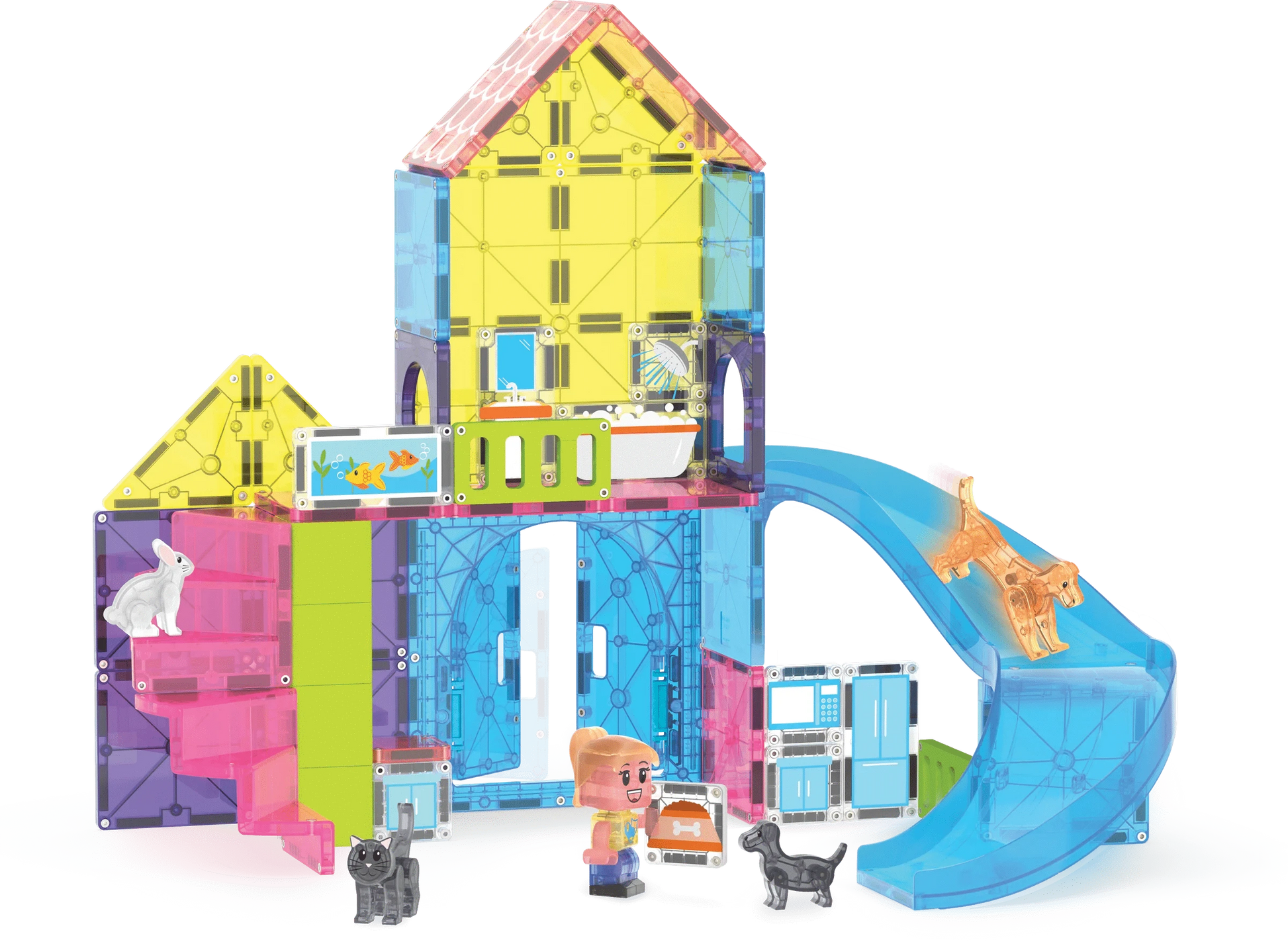 MAGNA-TILES® Pet Playhouse™ 50  Piece Set Magna-Tiles Lil Tulips