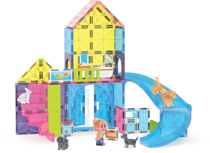 MAGNA-TILES® Pet Playhouse™ 50  Piece Set Magna-Tiles Lil Tulips