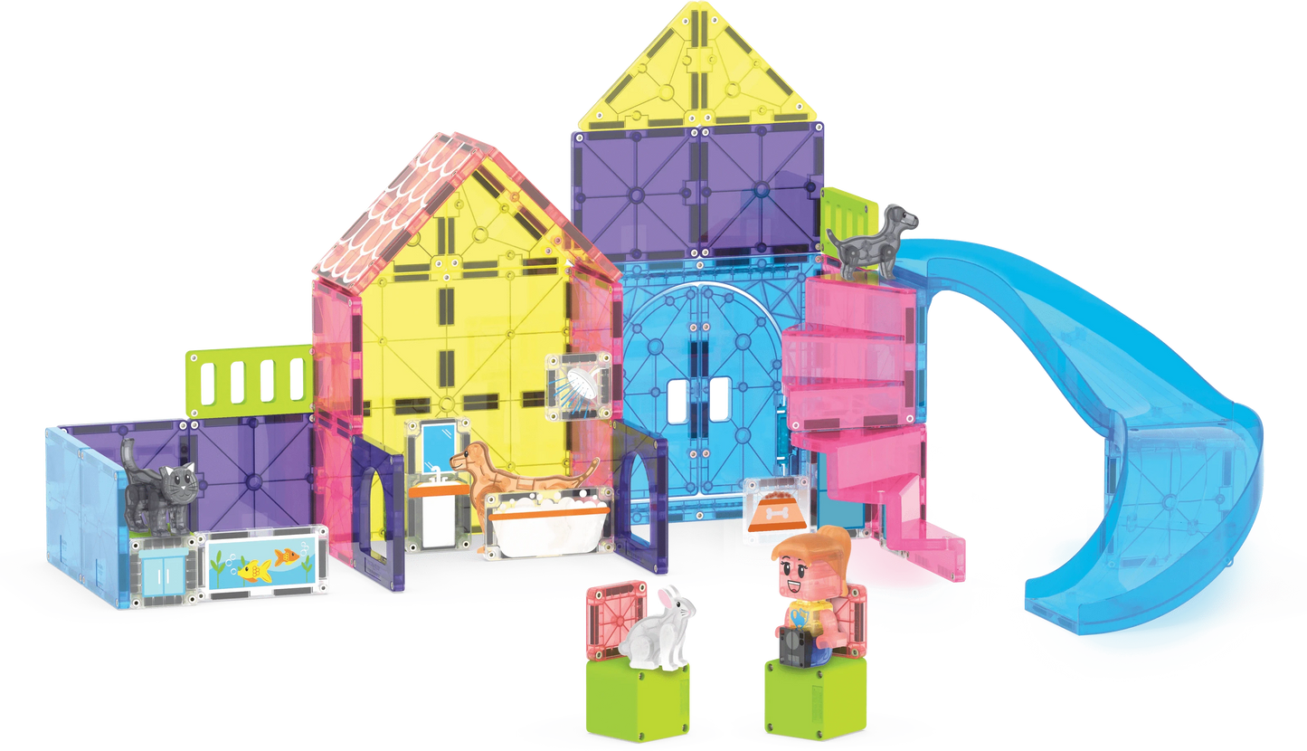 MAGNA-TILES® Pet Playhouse™ 50  Piece Set Magna-Tiles Lil Tulips