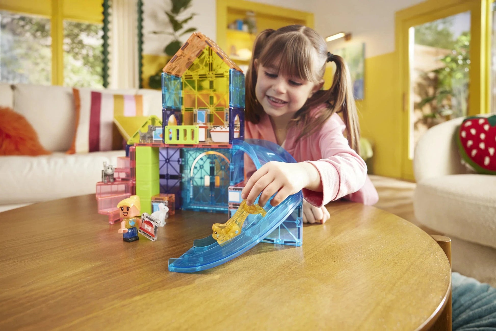 MAGNA-TILES® Pet Playhouse™ 50  Piece Set Magna-Tiles Lil Tulips