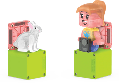 MAGNA-TILES® Pet Playhouse™ 50  Piece Set Magna-Tiles Lil Tulips