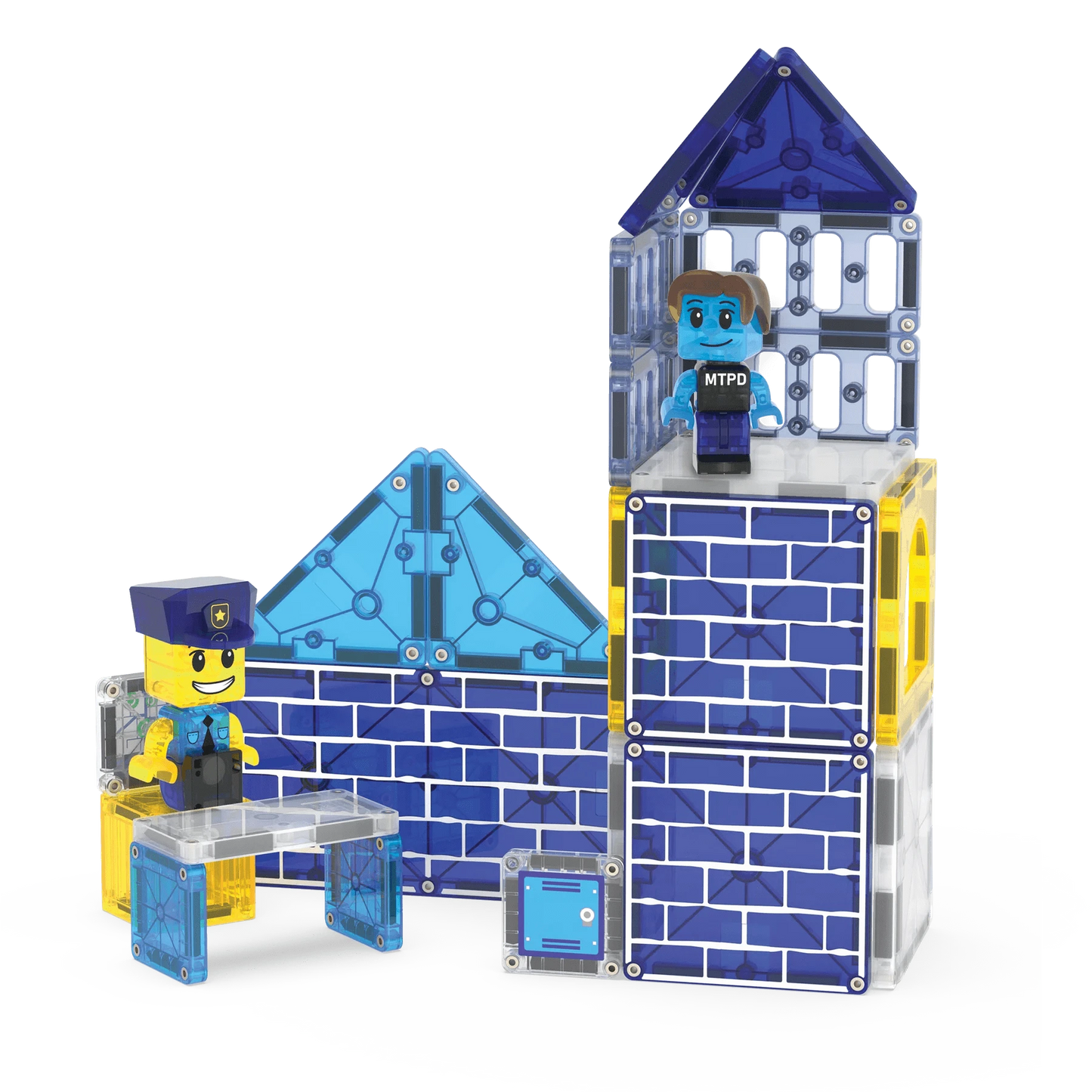 MAGNA-TILES® Police Station™   35 Piece   Set Magna-Tiles Lil Tulips