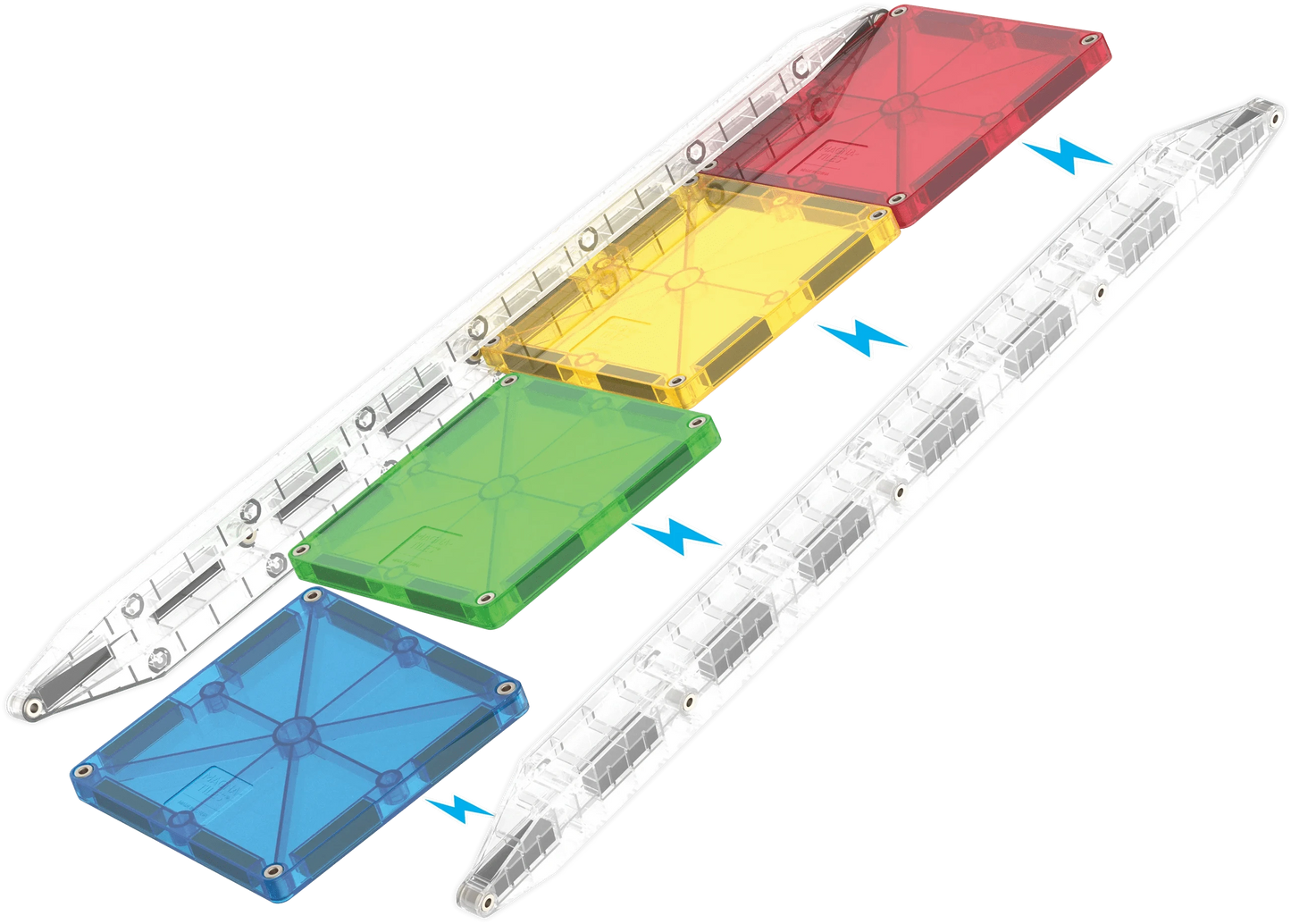 MAGNA-TILES® Rail Racers™   33 Piece Set Magna-Tiles Lil Tulips