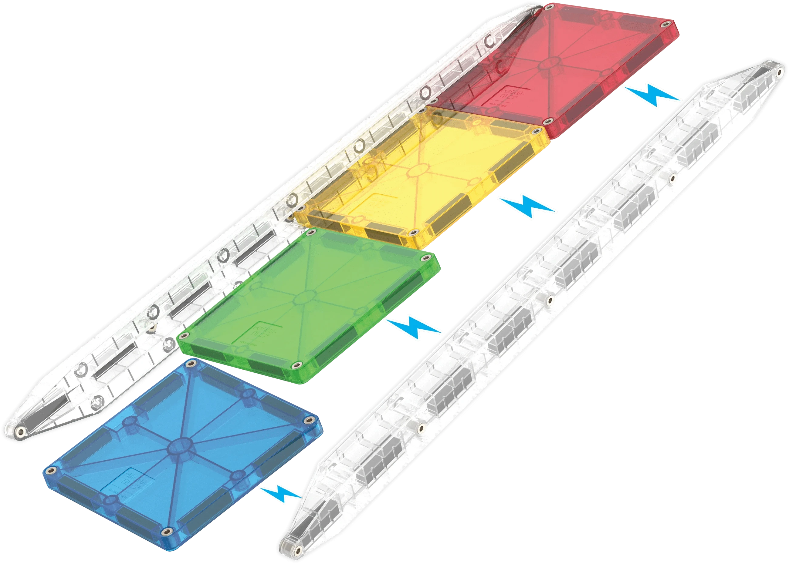 MAGNA-TILES® Rail Racers™   33 Piece Set Magna-Tiles Lil Tulips