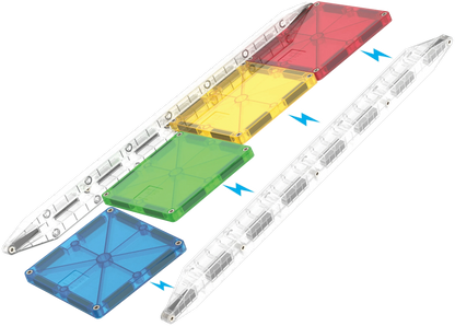 MAGNA-TILES® Rail Racers™   33 Piece Set Magna-Tiles Lil Tulips