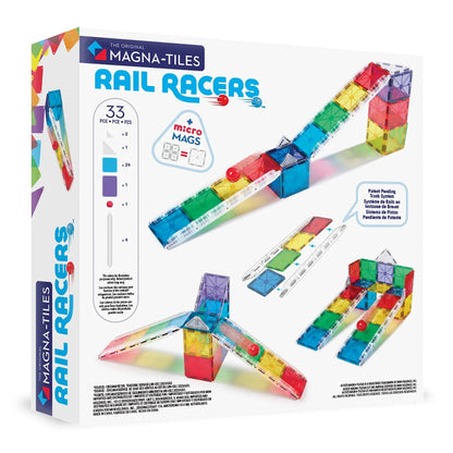 MAGNA-TILES® Rail Racers™   33 Piece Set Magna-Tiles Lil Tulips