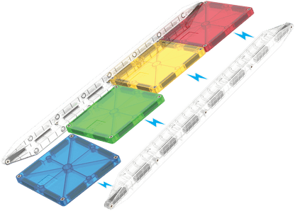 MAGNA-TILES® Rail  Racers Deluxe Magna-Tiles Lil Tulips