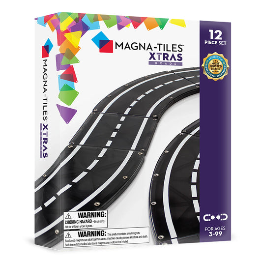 Magna-Tiles® XTRAS: Roads 12-Piece Set Magna-Tiles Lil Tulips