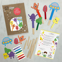 Make Your Own Space Monster Puppets Cotton Twist Lil Tulips