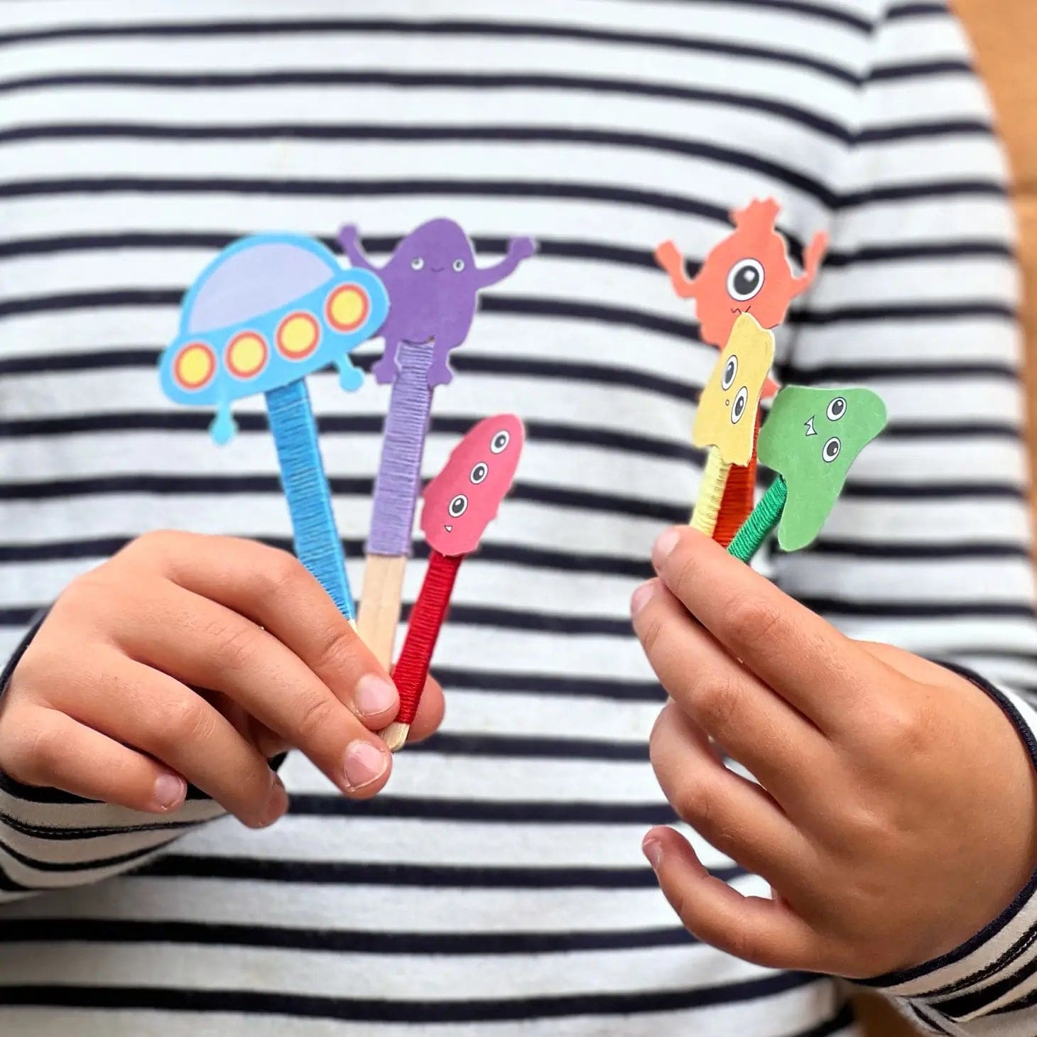 Make Your Own Space Monster Puppets Cotton Twist Lil Tulips