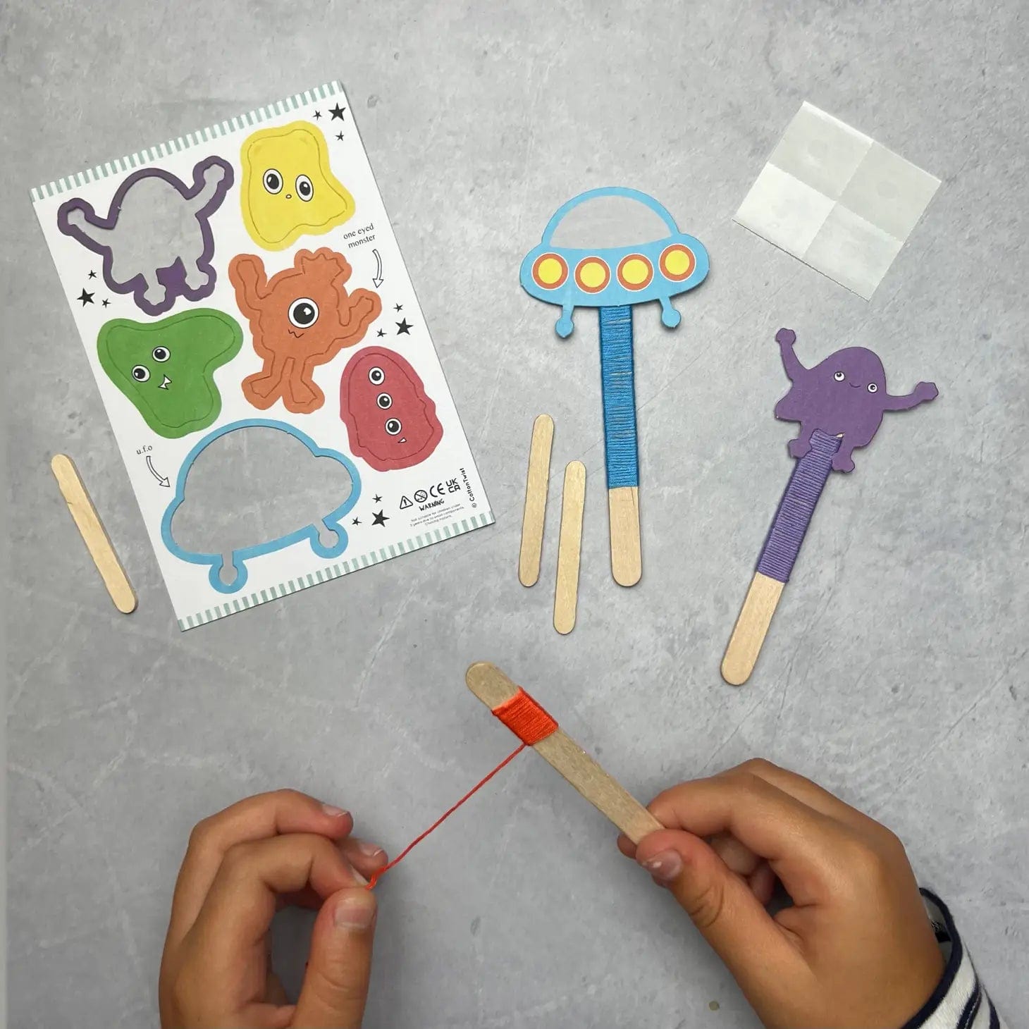 Make Your Own Space Monster Puppets Cotton Twist Lil Tulips
