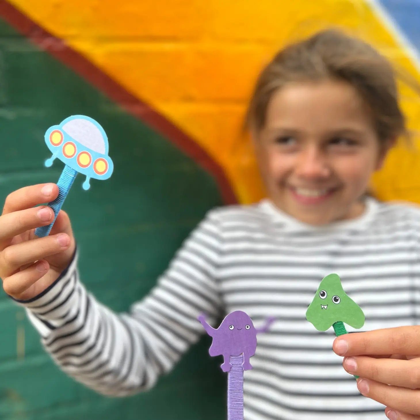 Make Your Own Space Monster Puppets Cotton Twist Lil Tulips